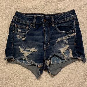 American Eagle High-waisted Ripped Jean Shorts